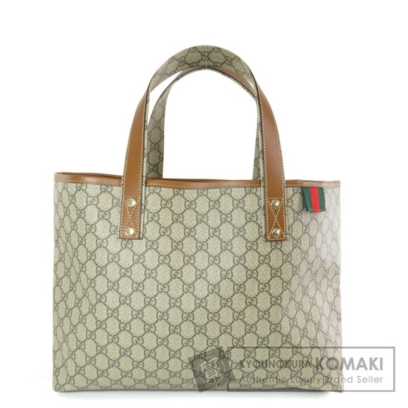 Gucci Handbags - Gucci GG Supreme Sherry Line Tote Bag Brown